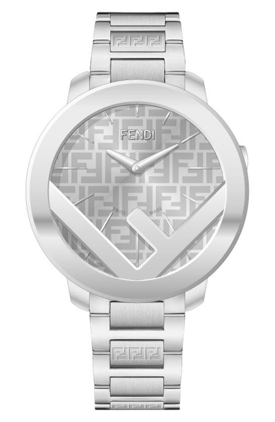 Fendi F Is  Swiss Quartz Bracelet Watch, 36mm In Metallic