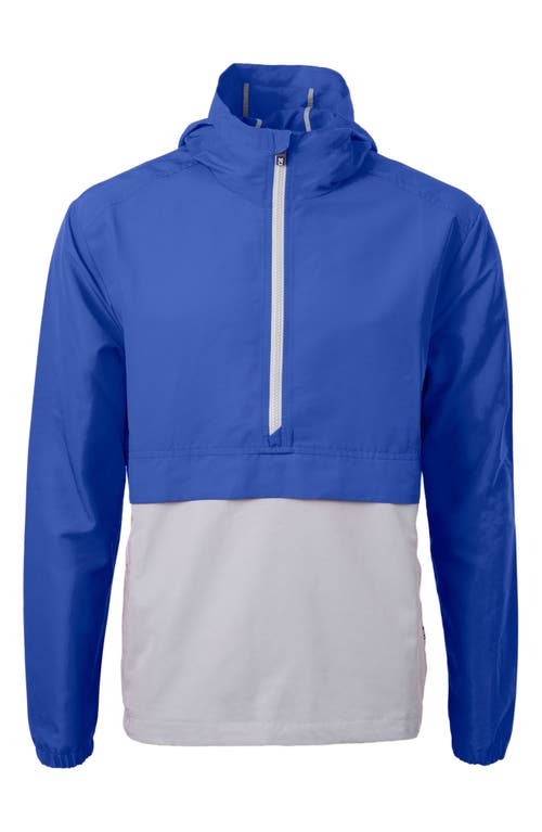 Cutter & Buck Charter Anorak Jacket In Tour Blue/polished