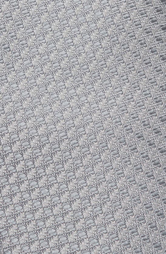 Shop Nordstrom Tolbert Textured Solid Silk Tie In Silver