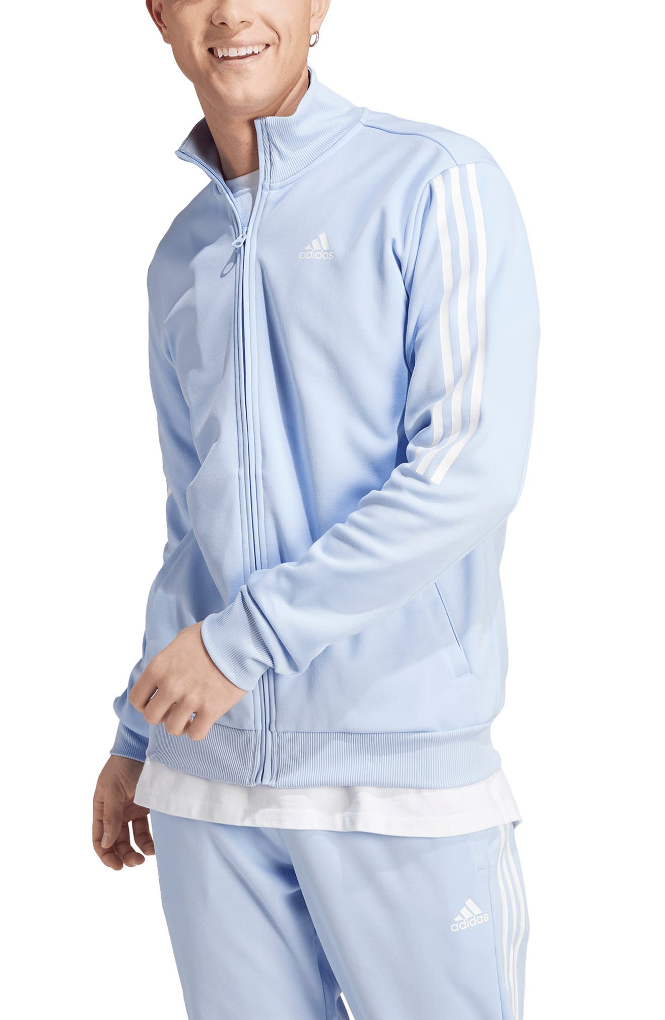 Men's Adidas White Columbus Blue Jackets Reverse Retro 2.0 Flex Fitted Hat Size: Medium/Large