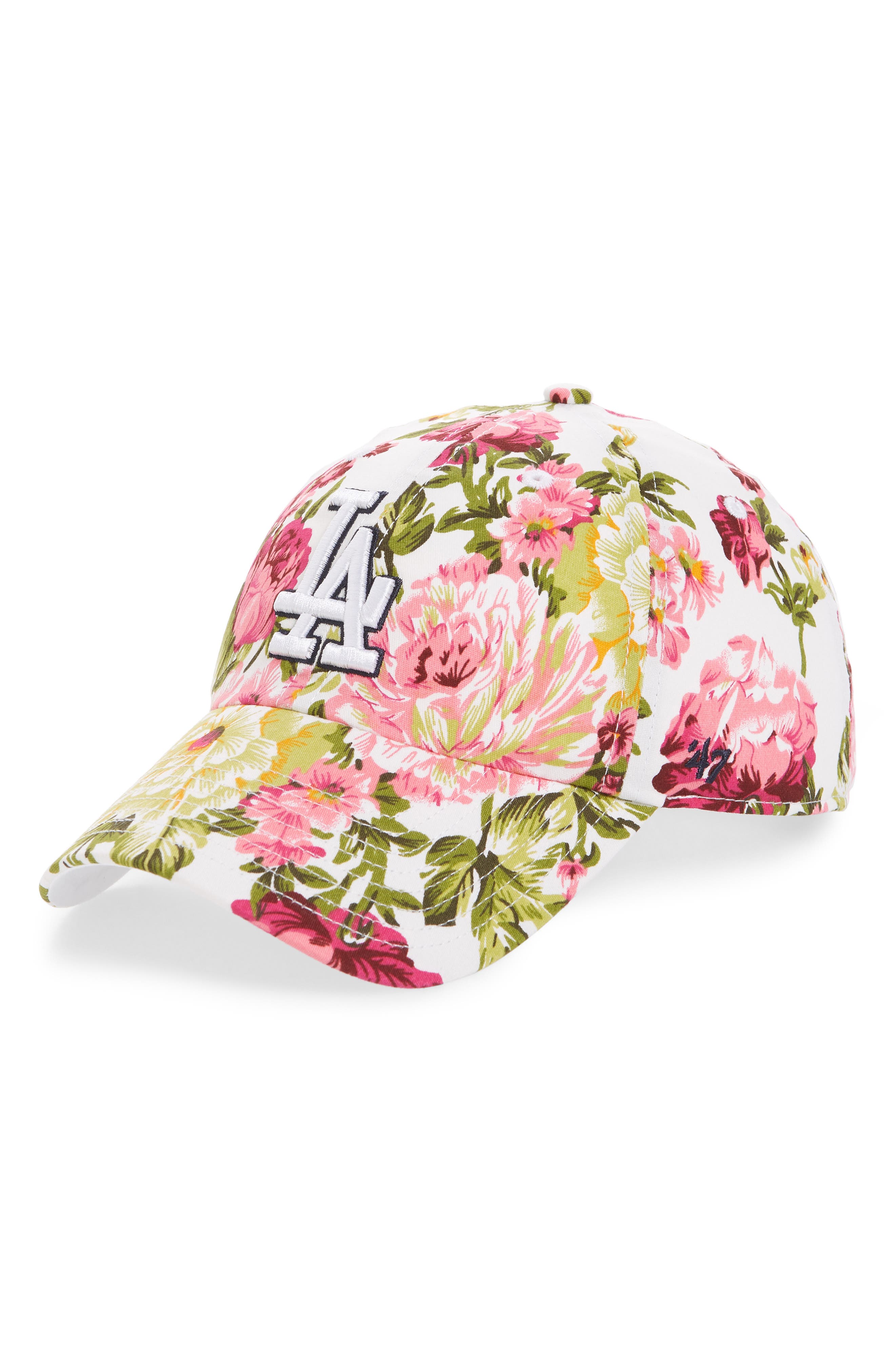 dodgers floral hat