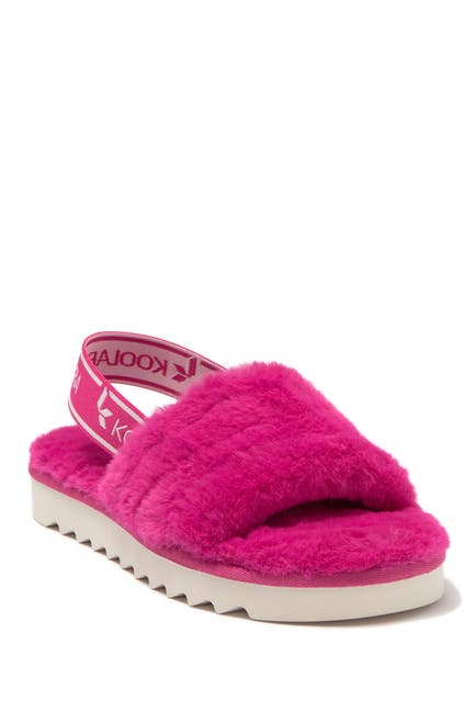 Koolaburra By Ugg Fuzz N Faux Fur Slipper Sandal Nordstrom Rack