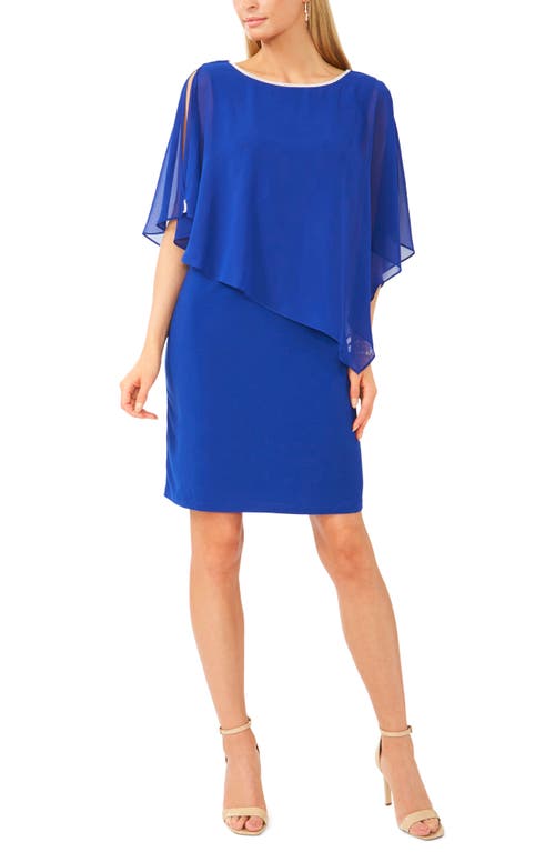 Chaus Crossback Overlay Dress Blue at Nordstrom,