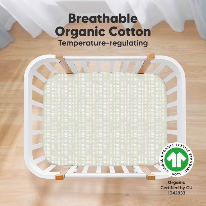 Keababies Soothe Fitted Mini Crib Sheet In Fleur