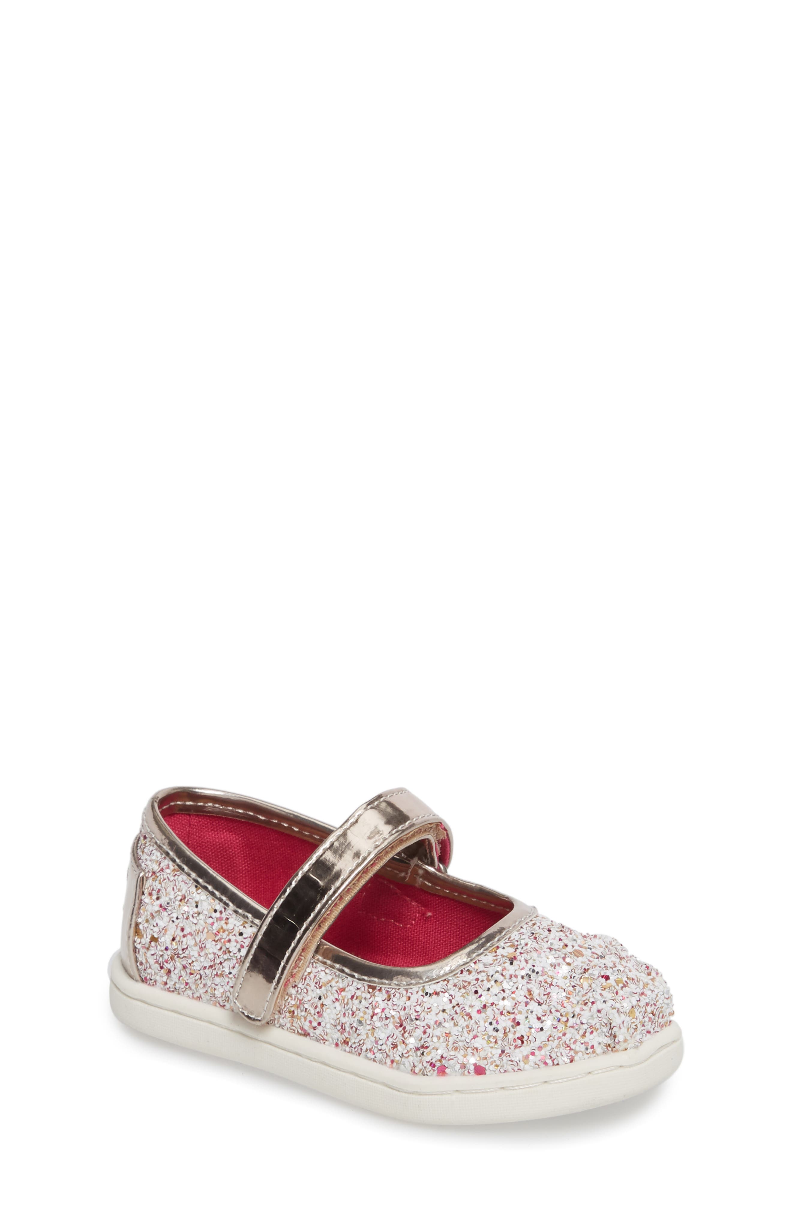 red glitter mary janes