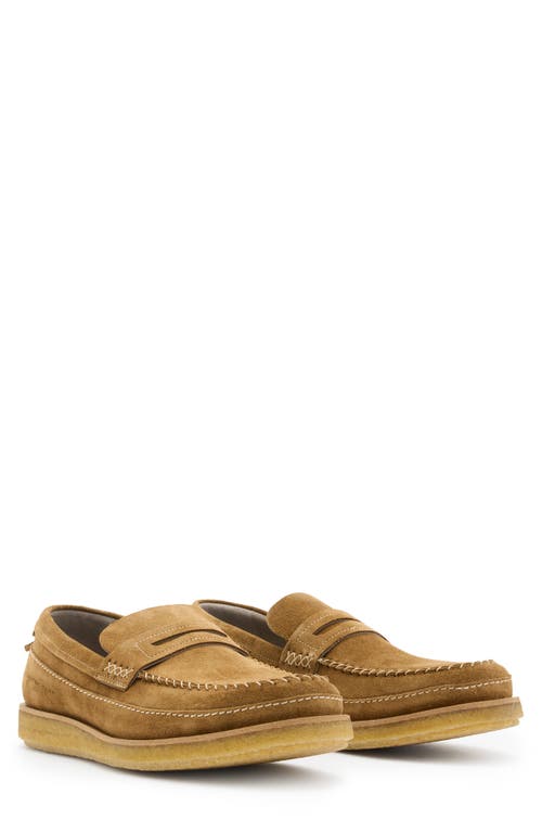 AllSaints Jago Suede Penny Loafer Tan at Nordstrom,