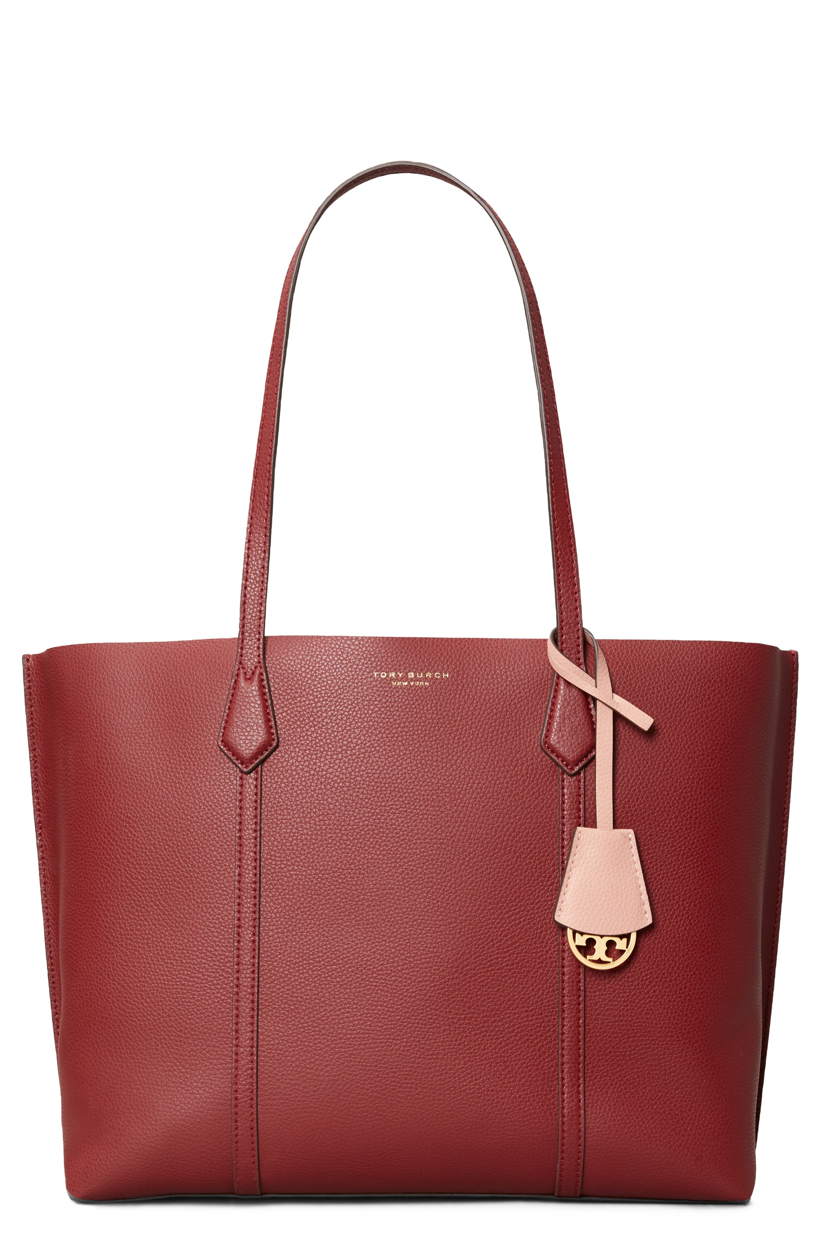 tory burch perry leather tote