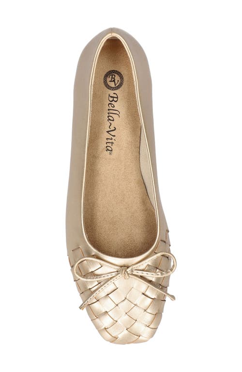 Shop Bella Vita Francie Ballet Flat In Gold