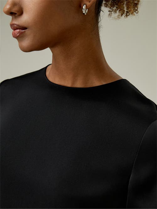 Lilysilk Basic Silk T Shirt In Black