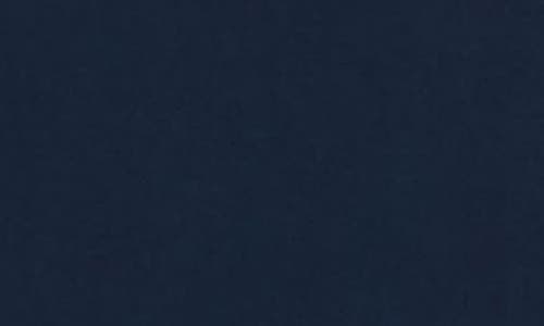 Sl Fashions Petite Embroidered Ruched Gown In Navy