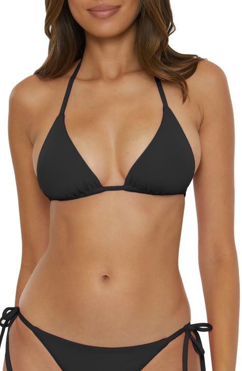 Eva Textured Basic Black Bikini Swimsuit (Tween)