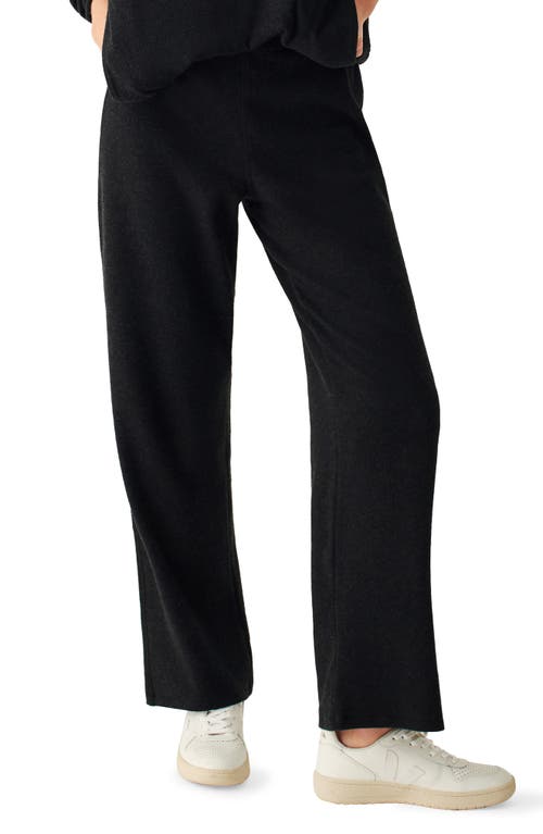 Legend Lounge Wide Leg Pants in Heathered Blacktwill