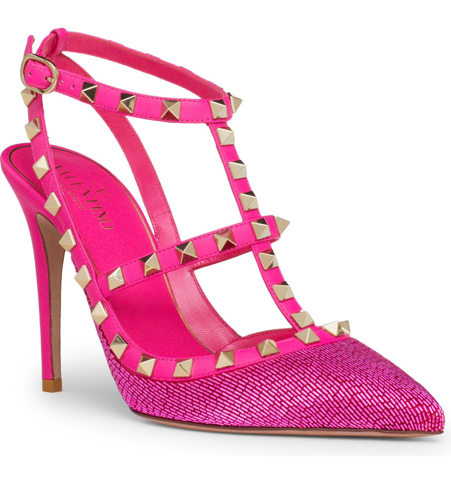 Hot pink Valentino Garavani Rockstud heels