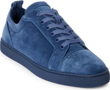 Christian louboutin blue trainers best sale