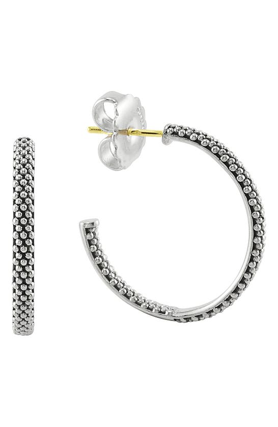 LAGOS LAGOS CAVIAR HOOP EARRINGS