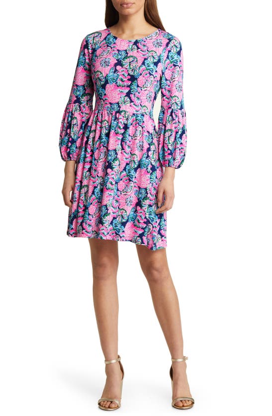 Lilly Pulitzer Women's Auralia Puff-sleeve Minidress In Navy Blue