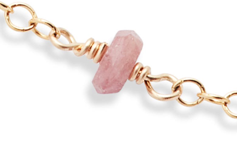 Ki-ele Leah Rainbow Tourmaline Choker In Gold