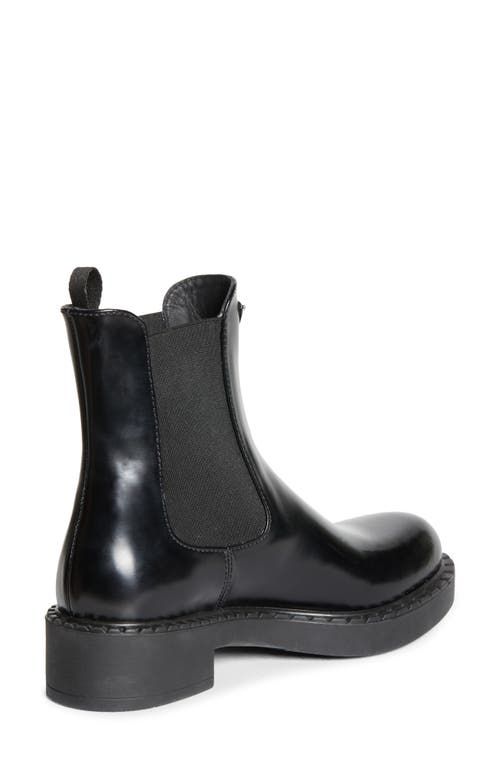 Prada 50mm Triangle-logo Chelsea Boots In Black