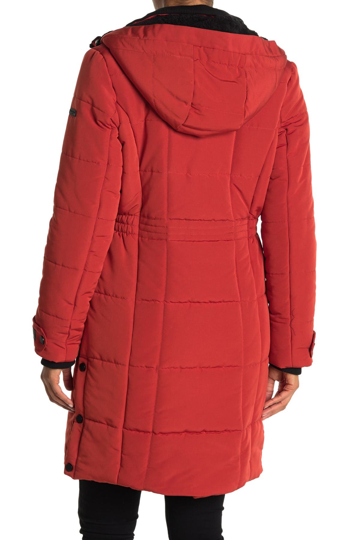 Lucky Brand Missy Long Hooded Quilted Jacket Nordstrom Rack