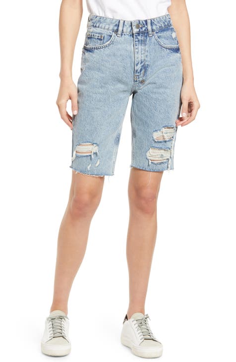 App Laye Overkast Ripped Cutoff Denim Shorts