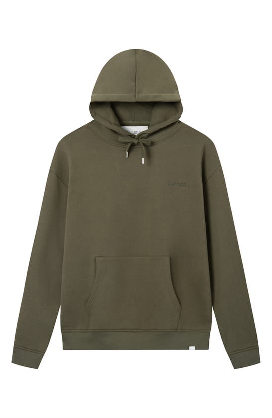 Les Deux Diego Cotton Hoodie In 522528-olive Night/ Rosin