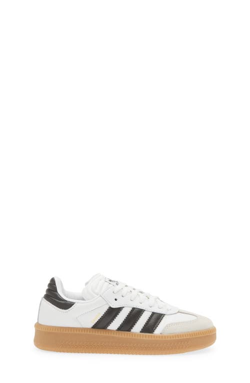 Adidas Originals Samba Lt Leather Low-top Sneakers In White/black/gum