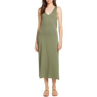 Joie Conall Tie-Back Midi Dress, Beige