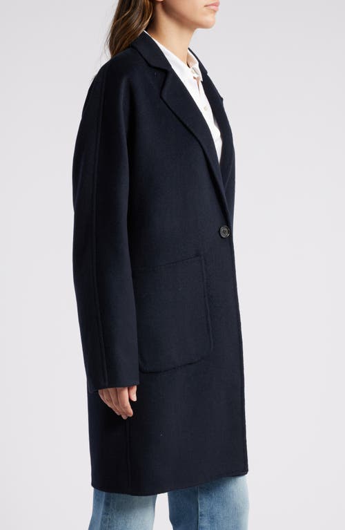 Shop Rails Everest Brushed Wool Blend Coat In Navy