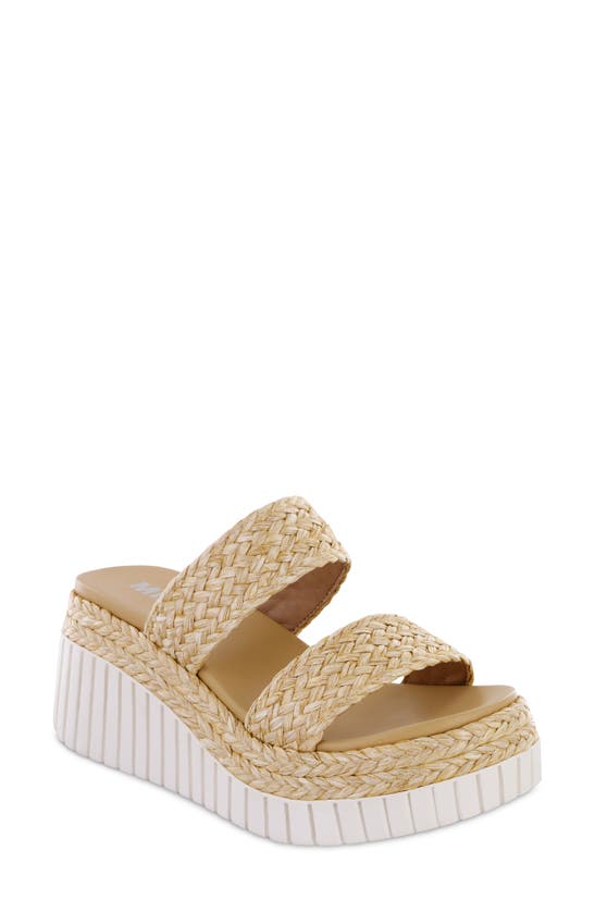 Shop Mia Zayla Platform Wedge Sandal In Natural