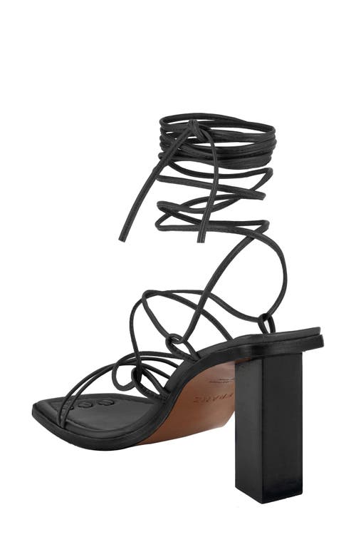 Shop Frame Le Doheny Strappy Sandal In Noir/noir