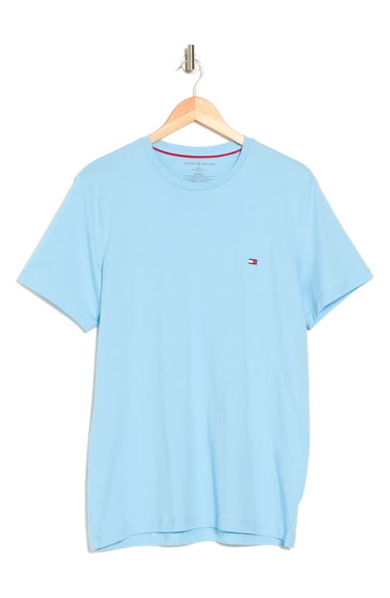 Tommy Hilfiger Core Flag Crewneck Tee In Sky Blue