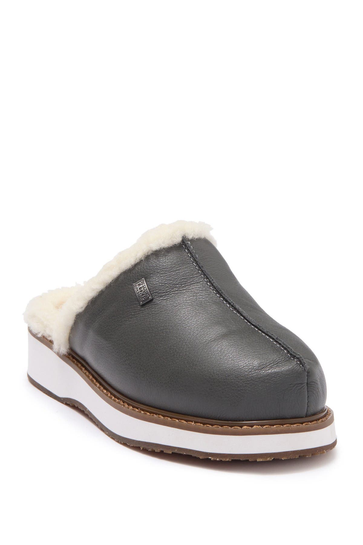 Image of Australia Luxe Collective Vegan Leather Genuine Shearling Supper Mule