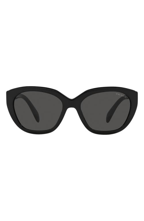 Prada 56mm Cat Eye Sunglasses in Dark Grey