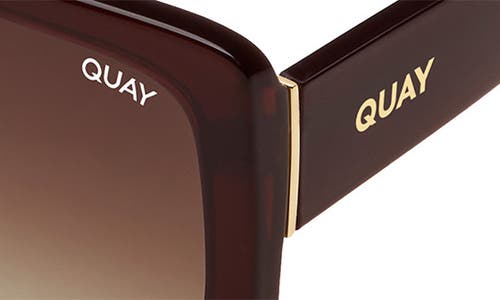 Shop Quay Australia X Paris Total Vibe 54mm Square Sunglasses In Brown/brown