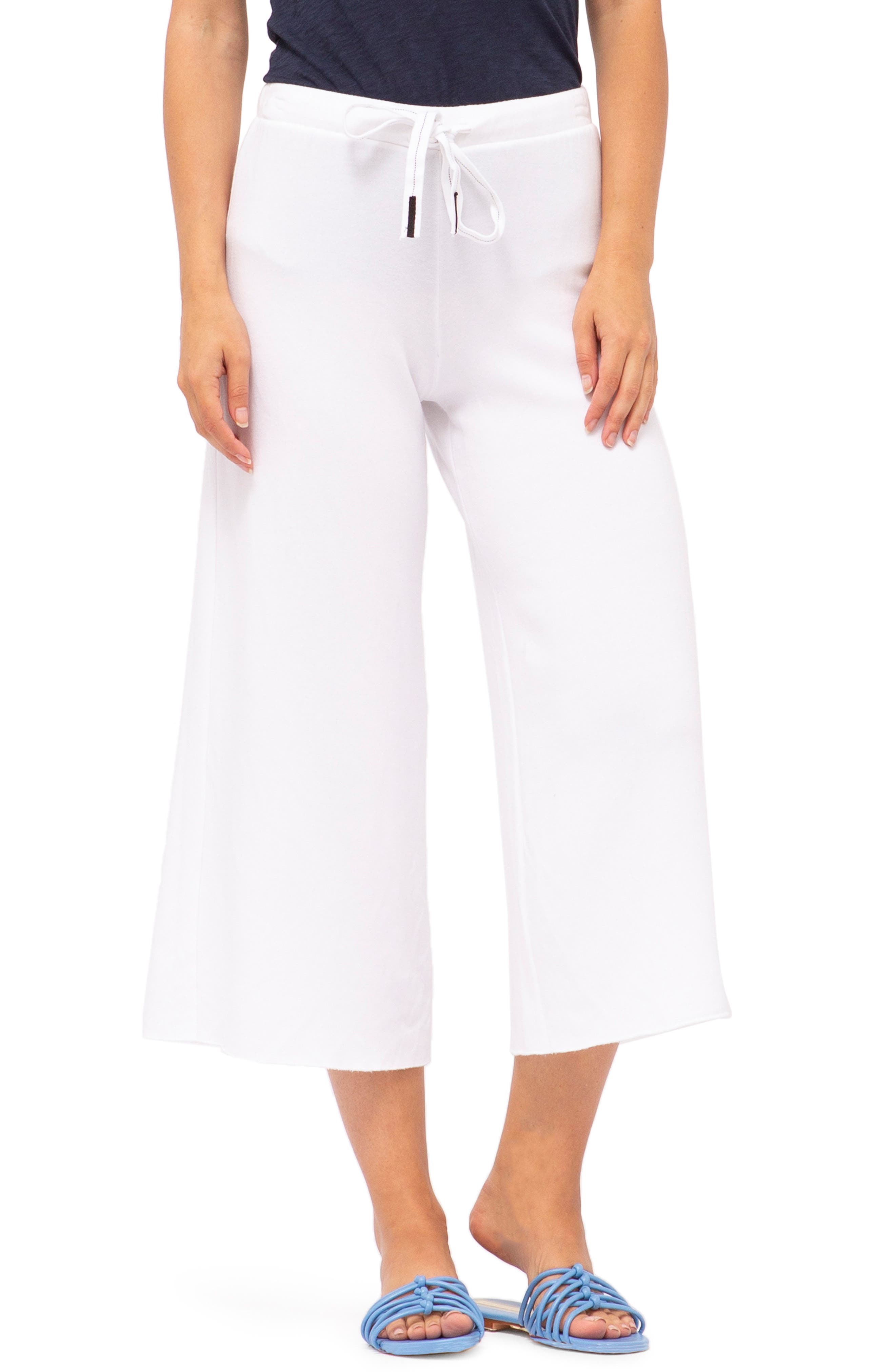 Stateside Crop Sweatpants, White