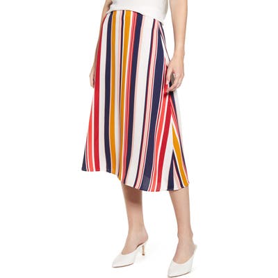 Petite Halogen Midi Skirt, Ivory