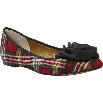 J. Renee Baylynn Skimmer Flat, Red