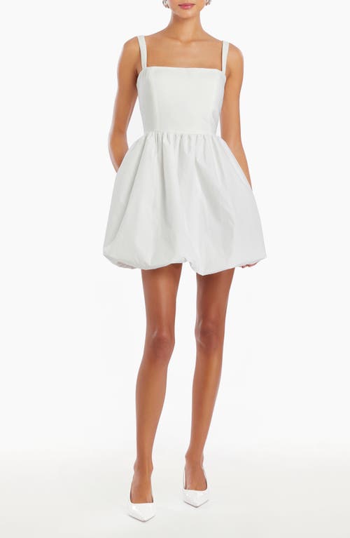 Christine Bouclé Bubble Minidress in White