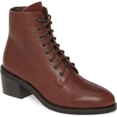 Jeffrey Campbell Gamin Lace-Up Bootie, Brown