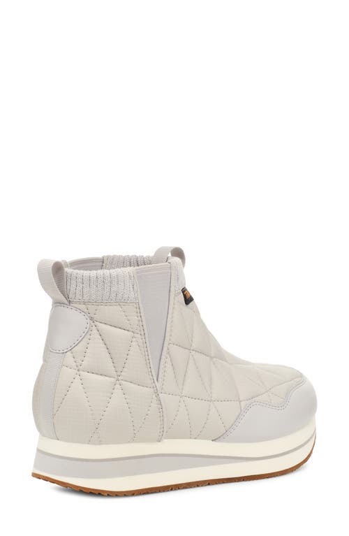 Teva Women's Reember Quilted Mid Platform Booties In Ivory/vapor Blue