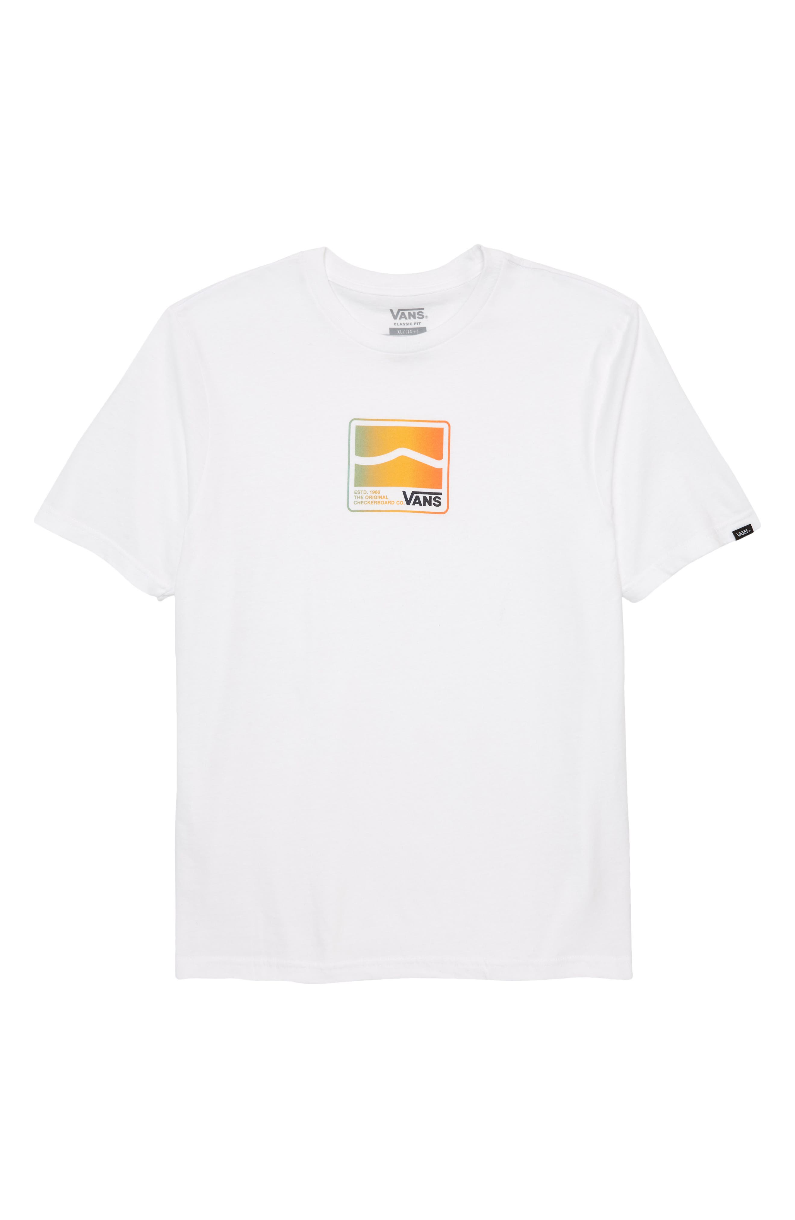 t shirt vans homme orange