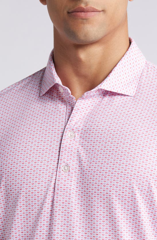 Shop Johnnie-o O'malley Neat Prep-formance Polo In Dahlia