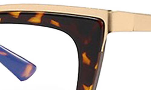 Fifth & Ninth Jami 53mm Cat Eye Blue Light Blocking Glasses In Torte
