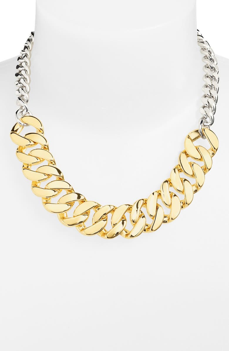 MARC BY MARC JACOBS 'Mixed Up Link to Katie' Two-Tone Chain Necklace ...