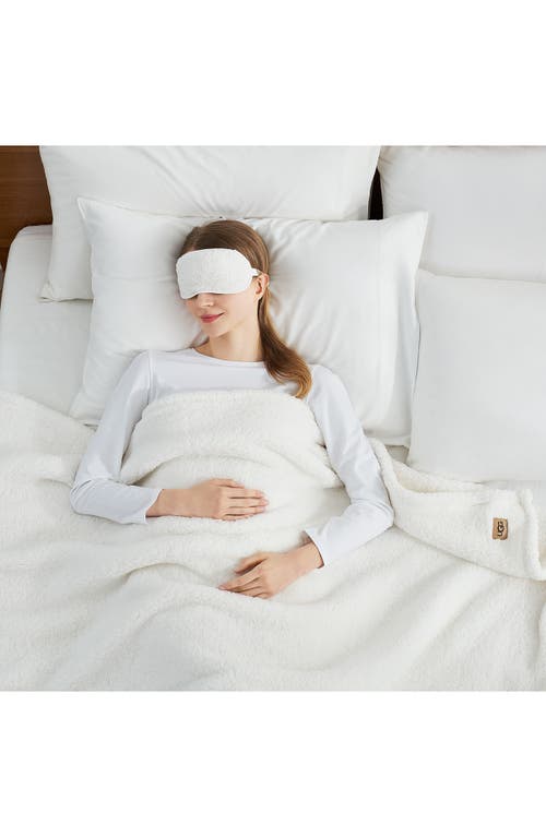Ugg(r) Original Faux Shearling Throw Blanket & Eye Mask Sleep Set In Natural