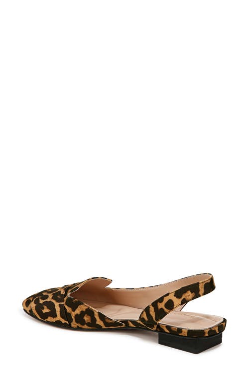 Shop Franco Sarto Teagan Slingback Half D'orsay Flat In Brown Multi