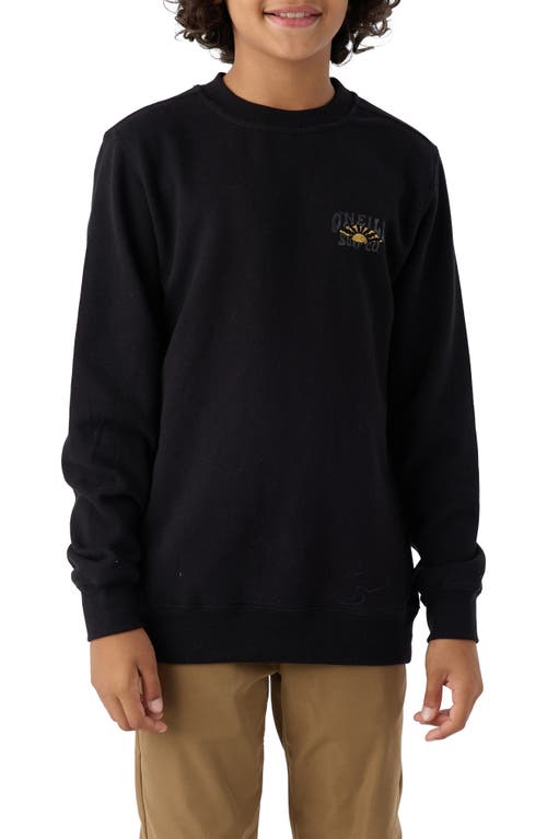 O'Neill Kids' Fifty Two Long Sleeve Graphic Sweatshirt in Black at Nordstrom