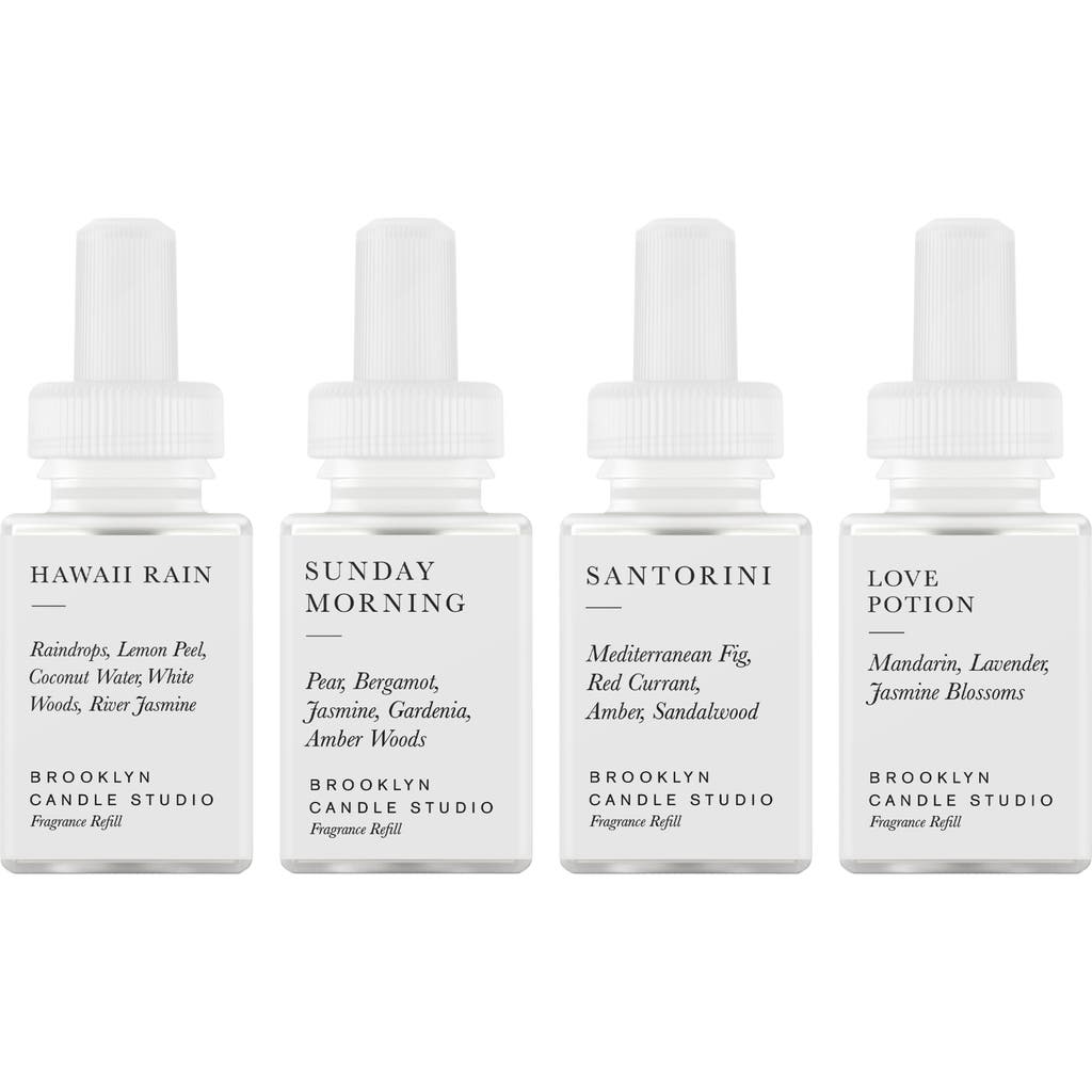 Pura X Brooklyn Candle 4-pack Studio Diffuser Fragrance Refills Set (nordstrom Exclusive) (limited E In Whites