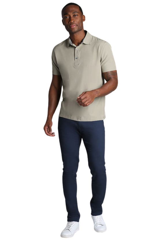 Shop Jachs Gravityless Performance Polo In Taupe