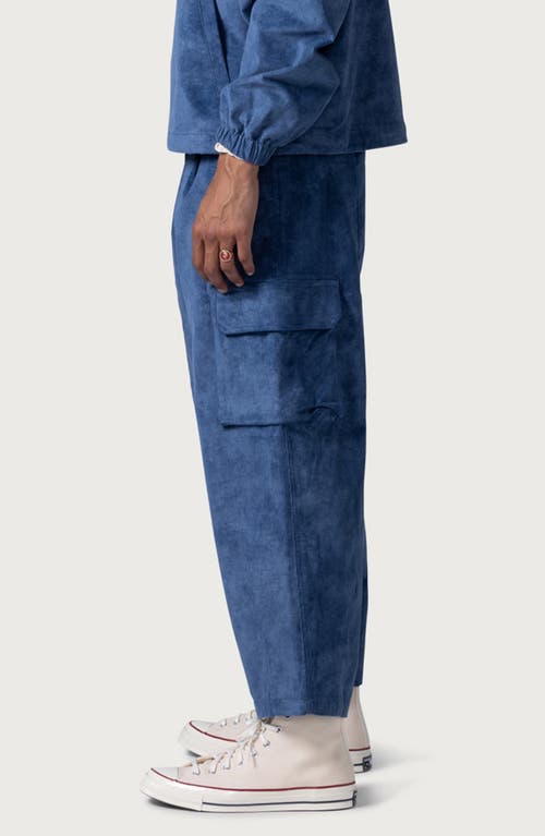 Shop Honor The Gift Corduroy Baggy Cargo Pants In Blue